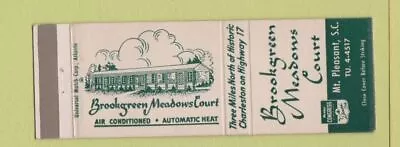 Matchbook Cover - Brookgreen Meadows Court Mount Pleasant SC • $3.99