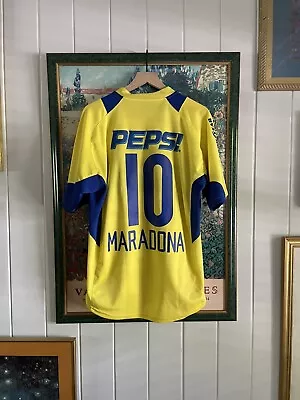 Boca Juniors Jersey 2004 Nike Jersey Pepsi Maradona RARE Alternate Kit Size XL • $225