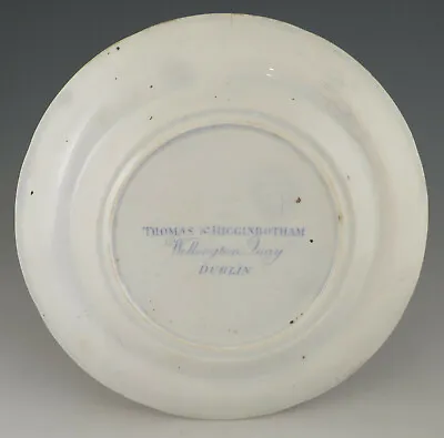 £46 • Buy Antique Pottery Pearlware Blue Transfer Meir Higginbotham Dublin Plate 1825