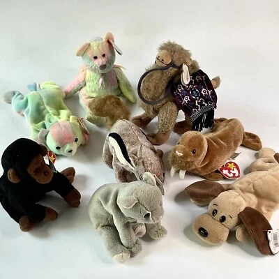 £9.99 • Buy Job Lot Ty Beanie Babies Teddies Camel Dog Cat Retired