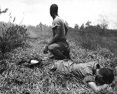 U.S. Soldier Wounded By Viet Cong Booby Trap 8 X 10  Vietnam War Photo 178 • $7.43