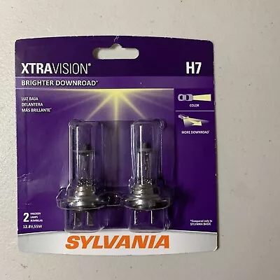 SYLVANIA - H7 XtraVision - High Performance Halogen Headlight 2 Lamps NEW • $17.99