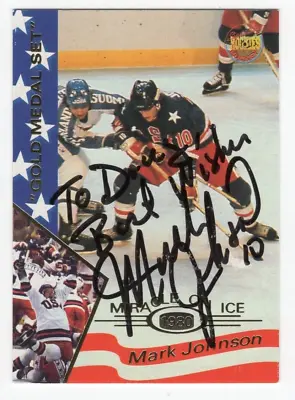 1995 Signature Rookies 1980 Miracle On Ice #18 - Mark Johnson Autograph - TTM • $15.99