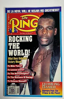 Hasim Rahman Signed The Ring August 2001 Magazine PSA AN43826 • $37.46