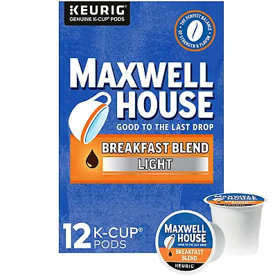 Keurig K Cup Coffee Pods Maxwell House Breakfast Blend Light Roast  Single Serve • $18.29
