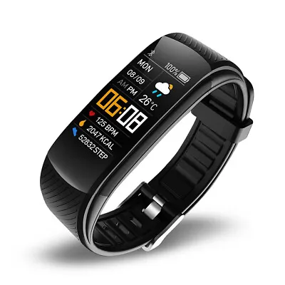 $39.99 • Buy Smart Bracelet Bluetooth Waterproof Blood Pressure Heart Rate For IOS Android