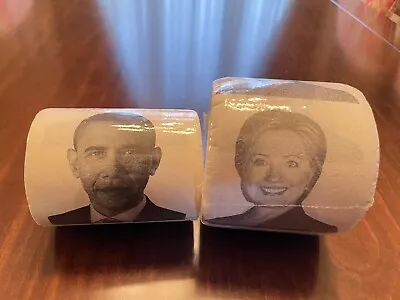 Obama Hillary Clinton Toilet Paper Gag Gift Political Liberal President  • $14