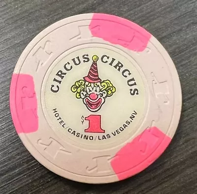 $1 Chip With Clown From Circus Circus Las Vegas • $34.99