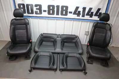 2018-2023 Ford Mustang GT Black Leather Seat Set Power OEM • $399.99