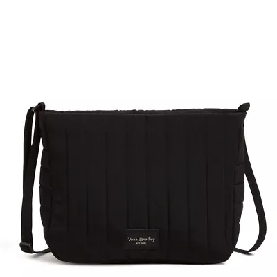 New Vera Bradley Mini Crossbody Bag Microfiber Classic Black R$85 • $38.99