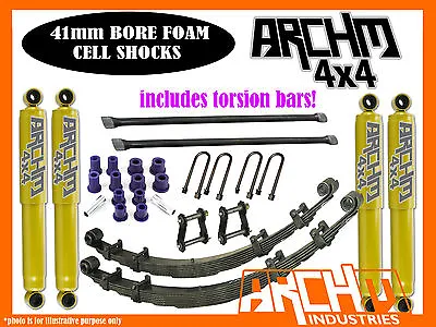 HOLDEN RA RODEO (2003-08) ARCHM4X4 XTREME 2INCH-40mm F&R SUSPENSION LIFT KIT • $1490