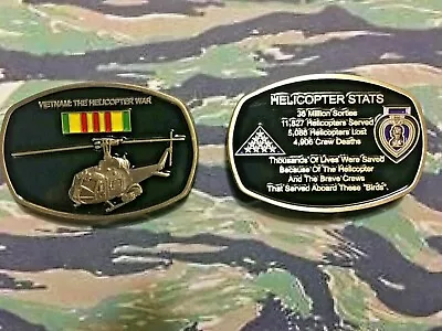 Vietnam:  The Helicopter War Challenge Coin Army Marines Navy Air Force...new! • $11.50