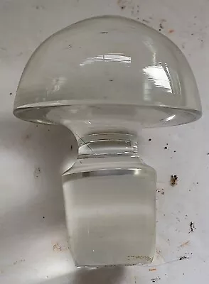 Vintage Large Round Crystal Bottle Decanter Replacement Stopper Top ONLY #70 • $11