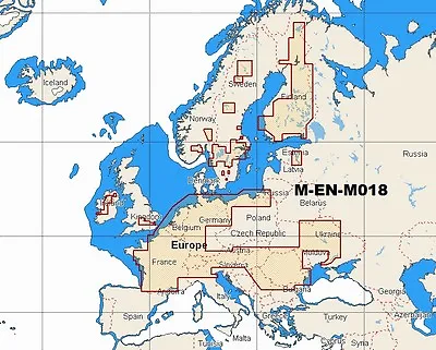 C-MAP MAX MEGAWIDE M-EN-M018 EUROPEAN INLAND WATERS MSD/SD Chart • $365.08