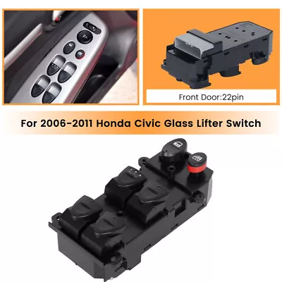 For Honda Civic 2006-2011 4-door Sedan Power Window Master Switch 35750SNVH51 • $14.99