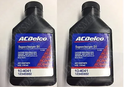 2PCS  Supercharger Oil 4oz. AC Delco - 10-4041 For TOYOTA Previa MR2 • $25.95