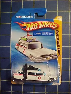 1/64 Hot Wheels 2010 New Models Ghostbusters Ecto-1!  Nip  Cadillac  Ambulance • £9.60