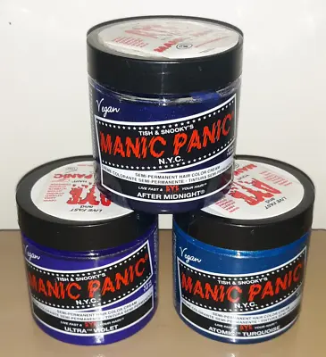Manic Panic Vegan Semi Permanent Hair Dye Color Cream 118 ML (LOT OF 3 JARS) • $19.99