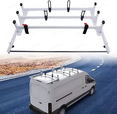 54  3 Bar Ladder Roof Rack W/ Cargo Roller For 2015-2023 Ford Transit Cargo Van • $279.99