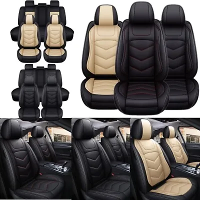 For Mercedes-Benz Car Seat Cover 5-Seat Front & Rear Full Set PU Leather Cushion • $79.90