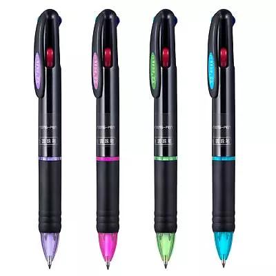 4 Pack 0.7mm 4-in-1 Multicolor Ballpoint Pen，4-Color Retractable Ballpoint Pe... • $9.60