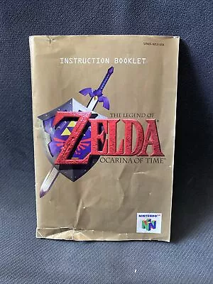 Legend Of Zelda Ocarina Of Time Nintendo 64 N64 Manual Instruction Booklet ONLY • $0.99