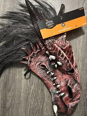 NWT Hyde And Eek Boutique Adult Dragon Mask Halloween Costume Headpiece Red • $7.95