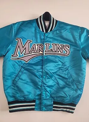 Rare Vintage Starter Diamond Florida Marlins  Bomber Size S • $98