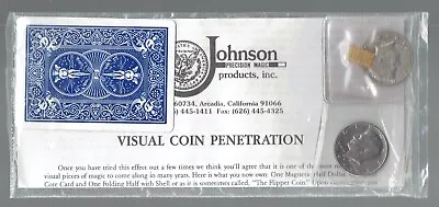 Visual Coin Penetration - By Johnson Products - Vintage Coin Magic • $79.98