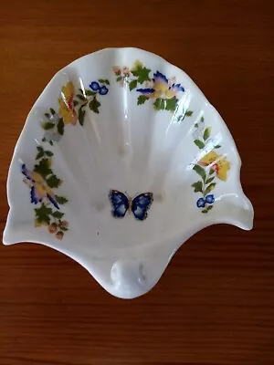 Aynsley Bone China. Cottage Garden Shell Trinket Dish VGC • £2.99