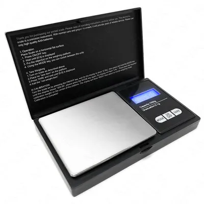 Digital Pocket Scale 1000g X 0.1g Portable Weight Jewelry Gram Coin Herb Gold • $10.98