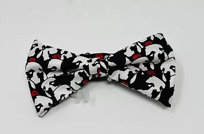 Disney Mickey Mouse Bow Tie Pre-tied Adjustable Black White Red NWOT • $14.97