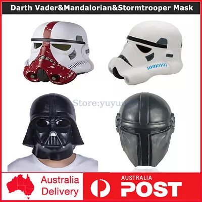 Star Wars Cosplay Darth Vader&Mandalorian&Stormtrooper Mask Helmet Cosplay Prop • £25.06