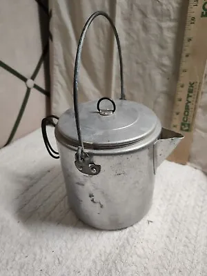 $28.75 • Buy Aluminum Kettle For Camping With Metal Hoop Handles. RARE & VINTAGE Unmarked
