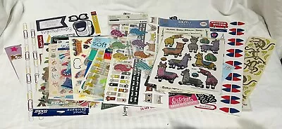 Sticker Sheet Lot Of 39 Sheets Various Prints Some Vintage Scrapbook Animal • $20