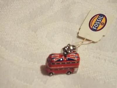 BNWT Rare Fossil Charm Of London Red Double Decker Bus JF01236040 New • £24.99