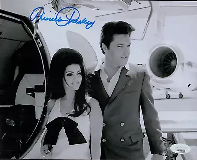 PRISCILLA PRESLEY Signed Autograph 8x10 Black And White Photo ELVIS JSA COA • $149.99