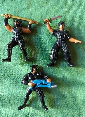 Vintage Mattel GUTS Military Action Figures Aikido Force Ninja 1986 Lot Of 3 • $12.99