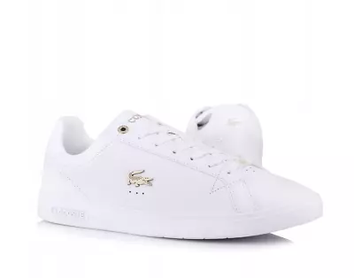 Mens Trainers Lacoste White Casual Leather Sneakers Graduate Pro - Size 11 • £75