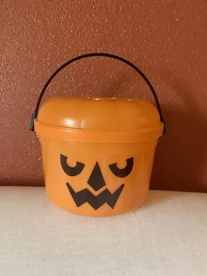 Vintage McDonalds McGoblin Pumpkin Halloween Bucket Pail Trick Or Treat 1986 • $16.88