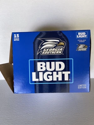 $22.98 • Buy BUD LIGHT GEORGIA SOUTHERN BOTTLE CASE EMPTY 15 Bottles