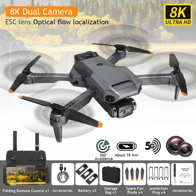 $95.99 • Buy 4K 8K Drones With HD Camera With GPS Follow Me Brushless RC Quadcopter Drone 5KM
