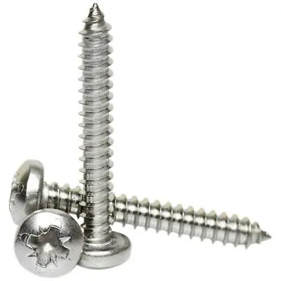 No.2 No.4 No.6 No.7 A2 STAINLESS STEEL POZI PAN HEAD SELF TAPPING SCREWS TAPPERS • £2.26