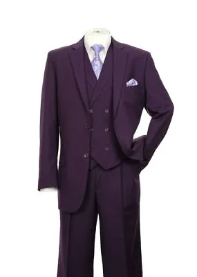 Men's 3 Piece Luxurious Suit With Vest&Pants Two Button Two Side Vents 5702V9 • $115