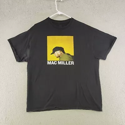 Mac Miller Shirt Mens XL Extra Large Black Rap Hip Hop T Shirt Short Sleeve • $13.27