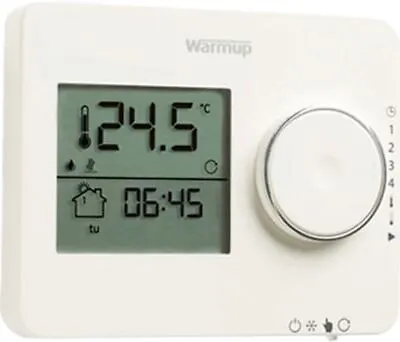 WarmupTempo Programmable Thermostat - Porcelain White ELT PW • £89