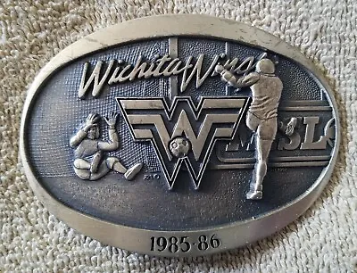 Wichita Wings 1985-1986 Belt Buckle Bronze. 719 Of 1500 MISL Scoccer.  • $22