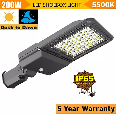 Shoebox LED Parking Lot Lights 200Watt 300W (400-1000 Watt HID HPS Replacement) • $102
