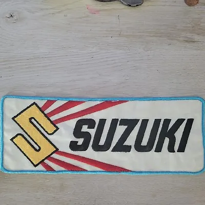 $11 • Buy Vintage 1970's Suzuki Embroidered Sew On Patch, 10 3/4 By 4
