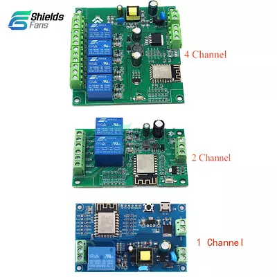 $12.07 • Buy 1 2 4 Channels 5V Relay Module ESP-12F Development Board For Arduino Raspberry